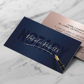 Mobiele Noteerservice Handtekening marine & Roos G Visitekaartje