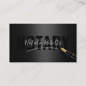 Mobiele Noteerservice Handtekening zwart/Roos Gold Visitekaartje (Voorkant)