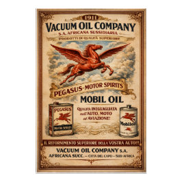 mobiele oliecompagnie perfect poster