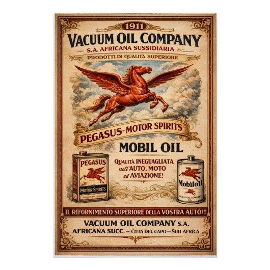 mobiele oliecompagnie perfect poster (Voorkant)