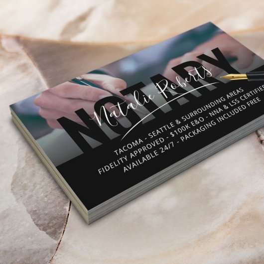 Mobiele ondertekenaar van de handtekening van de m visitekaartje