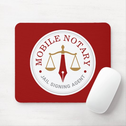 Mobiele Openbare Notaris Aangepaste Juridische Ond Muismat (Met muis)