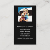 Mobiele Pet Grooming Afspraakkaarten Visitekaartje (Voorkant)