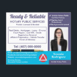 Mobiele publieke  foto flyer<br><div class="desc">Vergroot uw zichtbaarheid met deze opvallende,  gemakkelijke manier om foto's mobiele notaris aan te passen,  zoals flyers/briefkaarten. Maak hen uw eigen door de informatie met uw informatie te vervangen.</div>