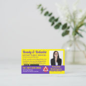 Mobiele publieke  foto visitekaartje (Staand voorkant)