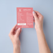 Mobiele schaar voor piekschaar Moderne koraal Flyer (Hand)