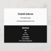 Mobiele Sjabloon voor Noteerbaar publiek zwart-wit Flyer (Achterkant)