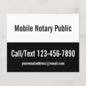 Mobiele Sjabloon voor Noteerbaar publiek zwart-wit Flyer (Voorkant)