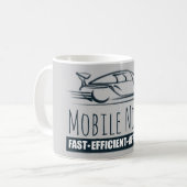 Mobiele snelle personenauto koffiemok (Voorkant links)