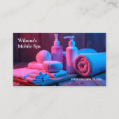Mobiele spa massagetherapie visitekaartje (Voorkant)