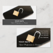 Mobiele specialist en beveiligingsspecialist visitekaartje (Voorkant / Achterkant)