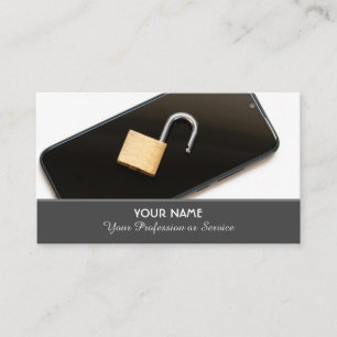 Mobiele specialist en beveiligingsspecialist visitekaartje