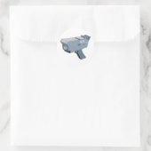 Mobiele Speed Camera Radar pistool retro Ronde Sticker (Tas)