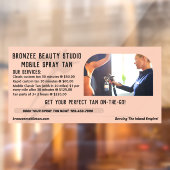 Mobiele spray tan-service aanpassen raamsticker (Vel 2)