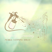 Mobiele Spray Tanning Lichaamverf Raamsticker (Vel 3)