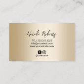 Mobiele sproeiers zwarte goudtannskincare visitekaartje (Achterkant)