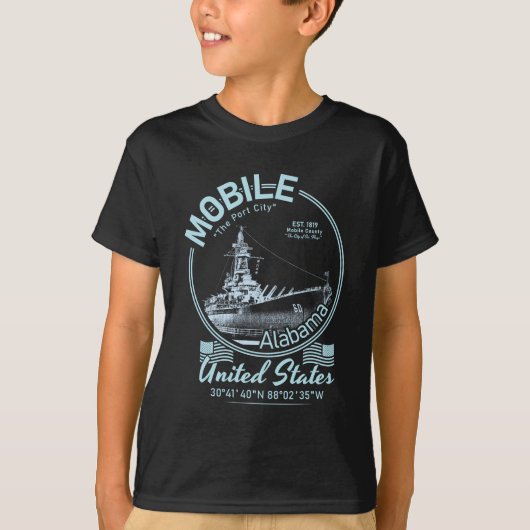 MOBIELE STAD ALABAMA - VS ALABAMA BATTLESHIP T-SHIRT (Voorkant)