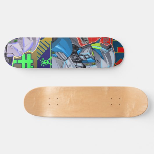 Mobiele suite robot anime skateboard deck (Horizontaal)
