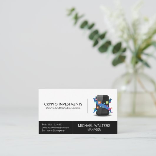 Mobiele technische telefoon | Toepassingssoftware Visitekaartje (Staand voorkant)