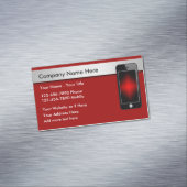 Mobiele technologie magnetisch visitekaartje (Voorbeeld)