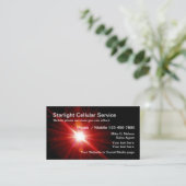 Mobiele telefonische cellulaire services visitekaartje (Staand voorkant)