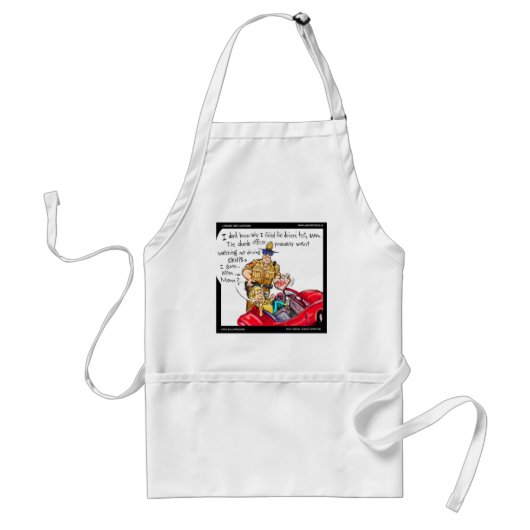 Mobiele Telefoon Bestuurder Grappige T-shirts Mokk Standaard Schort (Voorkant)