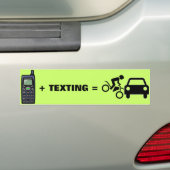Mobiele telefoon + Bumpersticker (Op auto)