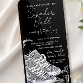 Mobiele Telefoon Diamant Sneaker Bal Verjaardagsfe Kaart