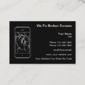 Mobiele telefoon- en apparaatreparatie visitekaartje (Voorkant)