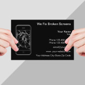 Mobiele telefoon- en apparaatreparatie visitekaartje