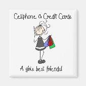Mobiele telefoon en krediet Kaarten magneet (Voorkant)