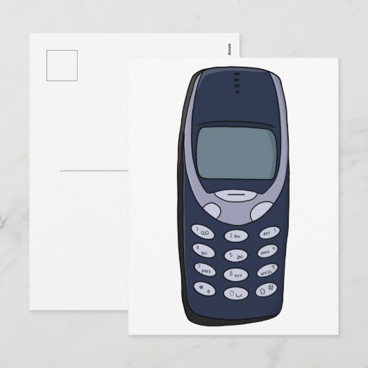 mobiele telefoon feestdagenkaart (Voorkant / Achterkant)