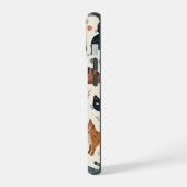 Mobiele telefoon hoesje met kattenillustratie iPhone 15 case (Linkerkant)