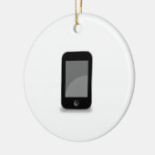 Mobiele telefoon keramisch ornament (Links)