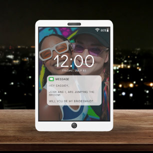 Mobiele Telefoon Lock Screen Foto Bruidsmeisje Voo