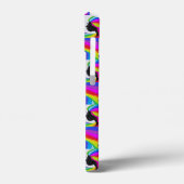 Mobiele telefoon met een vrouw met regenbooghaar Case-Mate iPhone case (Achterkant / Links)
