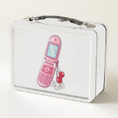 Mobiele telefoon metalen lunchbox (Achterkant)