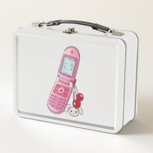 Mobiele telefoon metalen lunchbox (Voorkant)