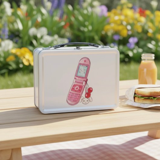 Mobiele telefoon metalen lunchbox