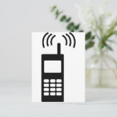 mobiele telefoon mobiel handig briefkaart (Staand voorkant)