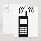 mobiele telefoon mobiel handig briefkaart (Voorkant / Achterkant)