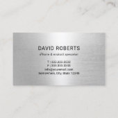 Mobiele telefoon Mobiele Reparatie Service Zwart M Visitekaartje (Achterkant)