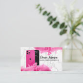 Mobiele telefoon Mobiele Reparatie Service Zwart M Visitekaartje (Staand voorkant)