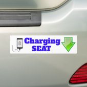 Mobiele telefoon oplaadstoel - schoolbusteken/stic bumpersticker (Op auto)