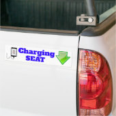 Mobiele telefoon oplaadstoel - schoolbusteken/stic bumpersticker (Op Truck)
