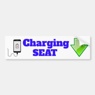 Mobiele telefoon oplaadstoel - schoolbusteken/stic bumpersticker