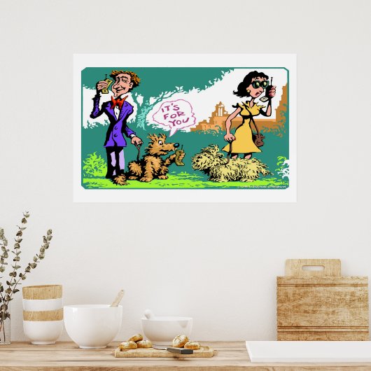 Mobiele telefoon poster (Keuken)