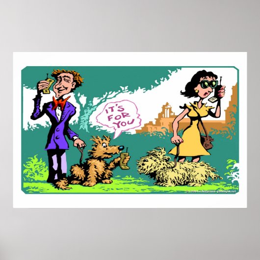 Mobiele telefoon poster (Voorkant)