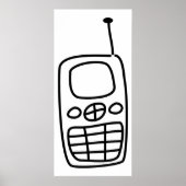 Mobiele telefoon poster (Voorkant)