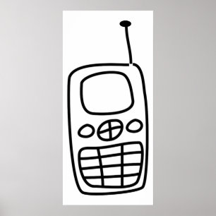 Mobiele telefoon poster